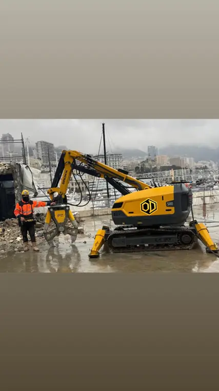 Chantier récent de démolition robotisée BROKK — Objectif Déconstruction